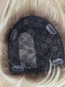 Topper / Tupet damski naturalny clip in 23cm z grzywką photo review