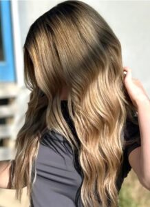 Peruka naturalna front lace mikroskóra blond balayage photo review
