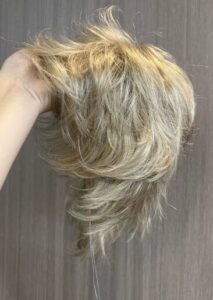 Peruka mieszana Vera 50% włosów naturalnych krótka cieniowana photo review