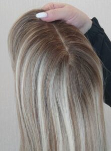 Tupet/topper damski naturalny clip-in 30cm baza 13x14cm photo review