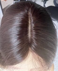 Peruka naturalna front lace mikroskóra głęboki brąz nr 2 photo review