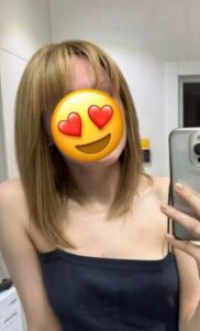 Peruka naturalna Sarah z grzywką i częściowym monofilamentem photo review